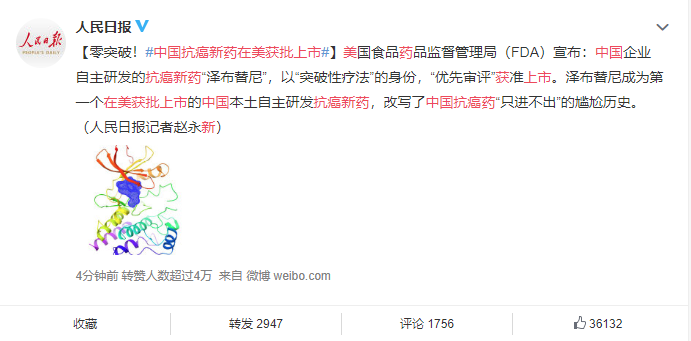 “藥神”來了！中國抗癌藥實(shí)現(xiàn)零突破，A股版“百濟(jì)神州”在哪？